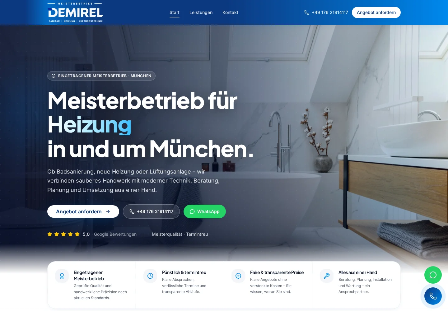 Demirel SHL, echte Website-Vorschau